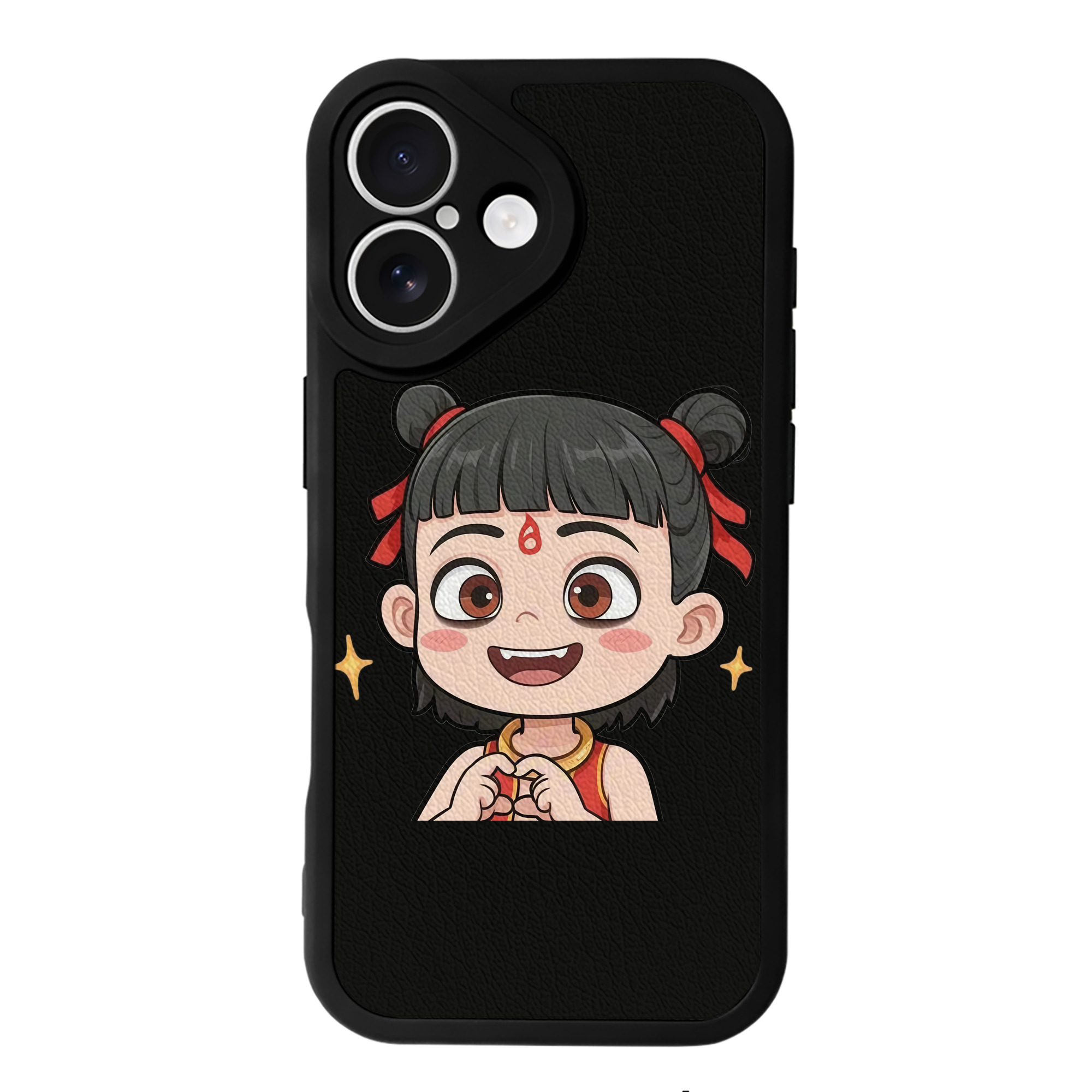 （画像用） Ne Zha 2 ナタ 魔童の大暴れ 【iPhone 16シリーズ対応】シリコンスマホケース（レザー調） 材質：シリコン